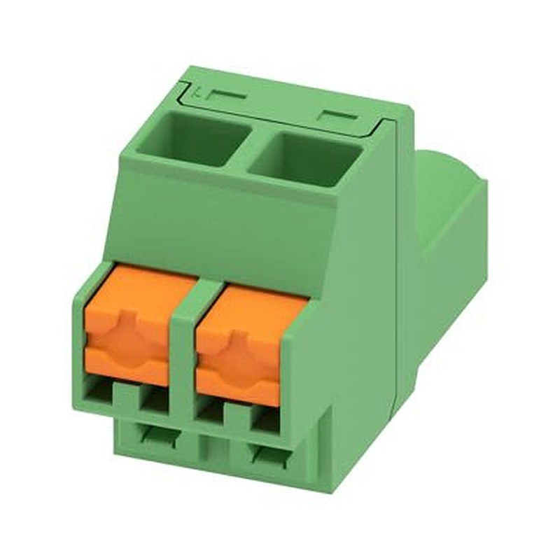 Phoenix Contact 5/..-ST, FKCOW 2 Series Pluggable Terminal Block, 2-Contact, 5.08 mm Pitch, 1 Row, 1860549
