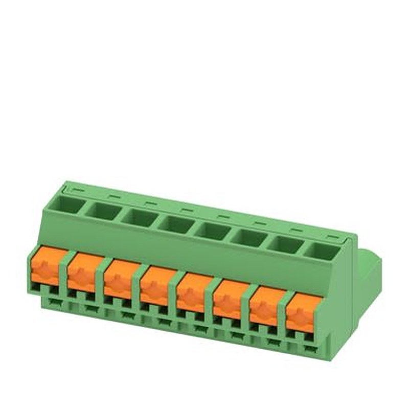 Phoenix Contact FKCOW Series Pluggable Terminal Block, 8-Contact, 5.08 mm Pitch, 1 Row, 1860604