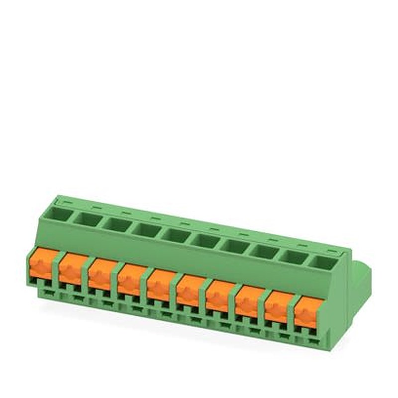 Phoenix Contact FKCOW Series Pluggable Terminal Block, 10-Contact, 5.08 mm Pitch, 1 Row, 1860620