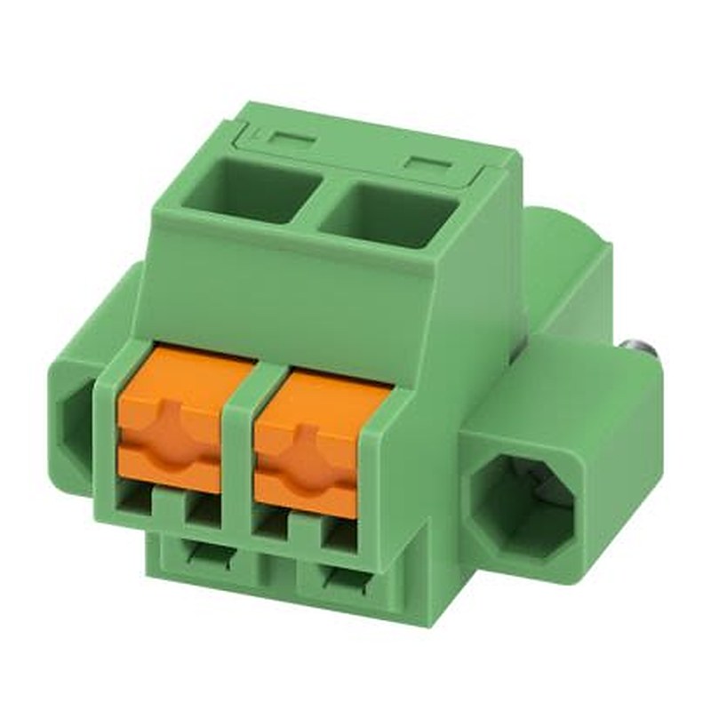 Phoenix Contact 5/..-STF, FKCOW 2 Series Pluggable Terminal Block, 2-Contact, 5.08 mm Pitch, 1 Row, 1860772