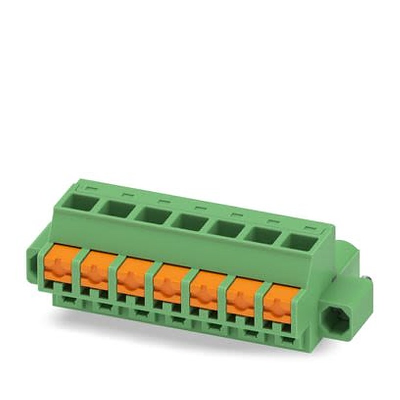 Phoenix Contact 5/..-STF, FKCOW 2 Series Pluggable Terminal Block, 7-Contact, 5.08 mm Pitch, 1 Row, 1860824