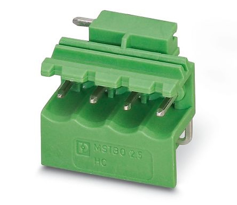 Phoenix Contact 5/4-G1L, MSTBO 2 Series Straight Pluggable Terminal Block, 4 Contact(s), 5 mm Pitch, 1 Row