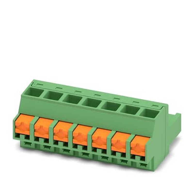 Phoenix Contact 08, 5/ 7-ST-5, FMCOR 2 Series Pluggable Terminal Block, 7-Contact, 5.08 mm Pitch, 1 Row, 1861289
