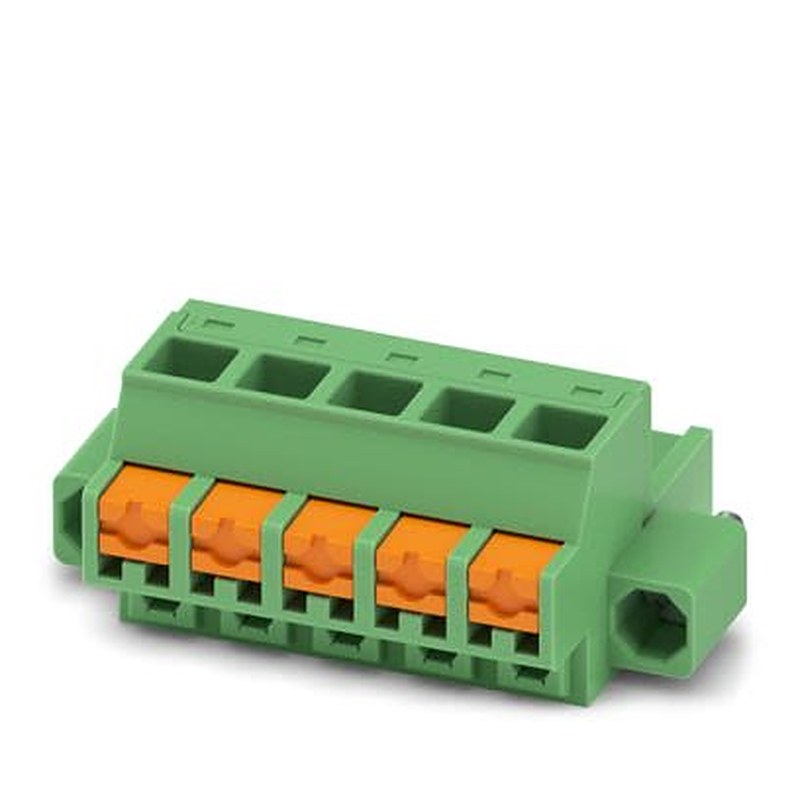 Phoenix Contact FKCOR Series Pluggable Terminal Block, 5-Contact, 5.08 mm Pitch, 1 Row, 1861496
