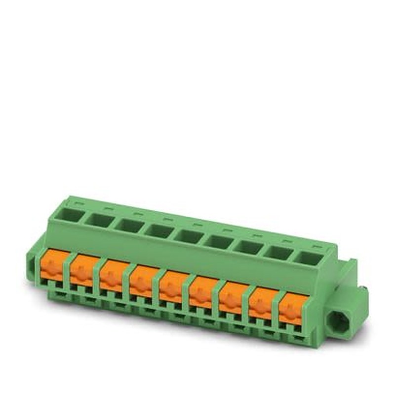 Phoenix Contact FKCOR Series Pluggable Terminal Block, 9-Contact, 5.08 mm Pitch, 1 Row, 1861535