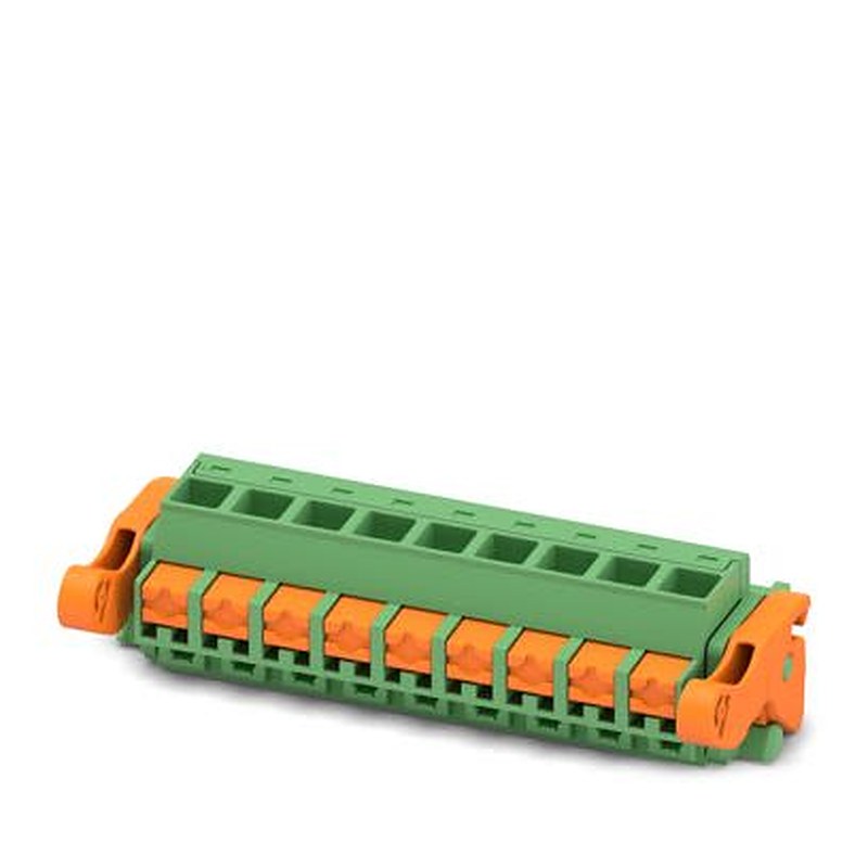 Phoenix Contact FKCOR Series Pluggable Terminal Block, 9-Contact, 5.08 mm Pitch, 1 Row, 1861768