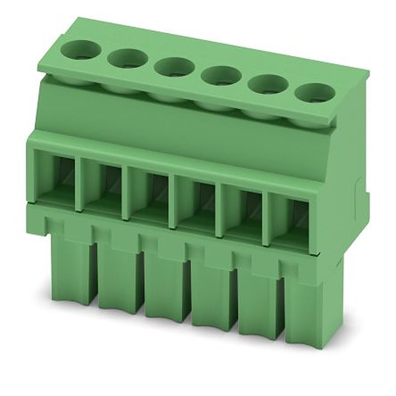 Phoenix Contact MCVW 1.5/6-ST-3.5 Series Pluggable Terminal Block, 6-Contact, 3.5 mm Pitch, 1 Row