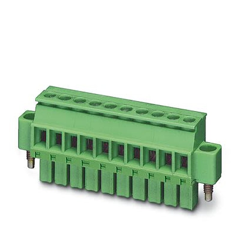 Phoenix Contact MCVR Series PCB Terminal Block, 2-Contact, 3.5 mm Pitch, Push-in, 1 Row Socket