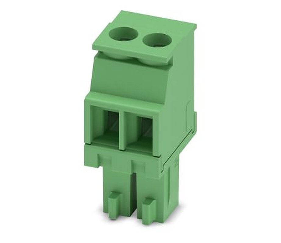 Phoenix Contact MCVR 1.5/2-ST-3.5 Series Pluggable Terminal Block, 2-Contact, 3.5 mm Pitch, 1 Row, 1863152