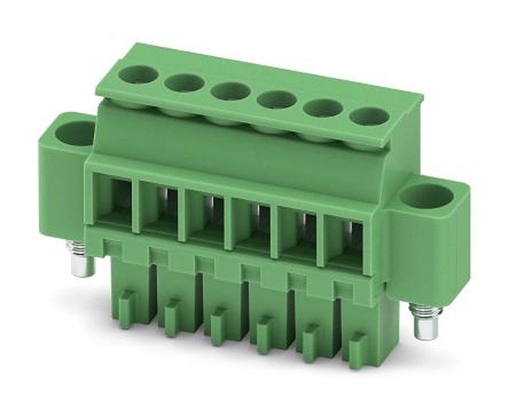 Phoenix Contact MCVR 1.5/6-STF-3.5 Series Pluggable Terminal Block, 6-Contact, 3.5 mm Pitch, 1 Row, 1863343