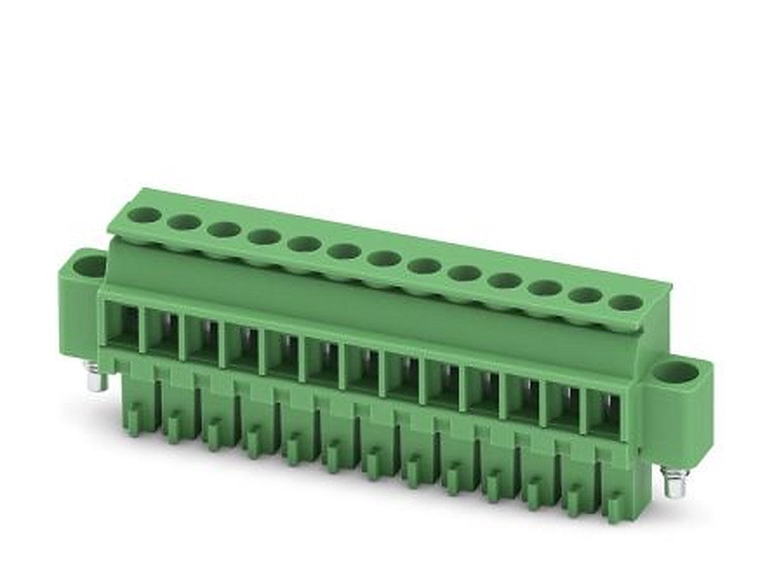 Phoenix Contact MCVR 1.5/13-STF-3.5 Series Pluggable Terminal Block, 13-Contact, 3.5 mm Pitch, 1 Row, 1863411