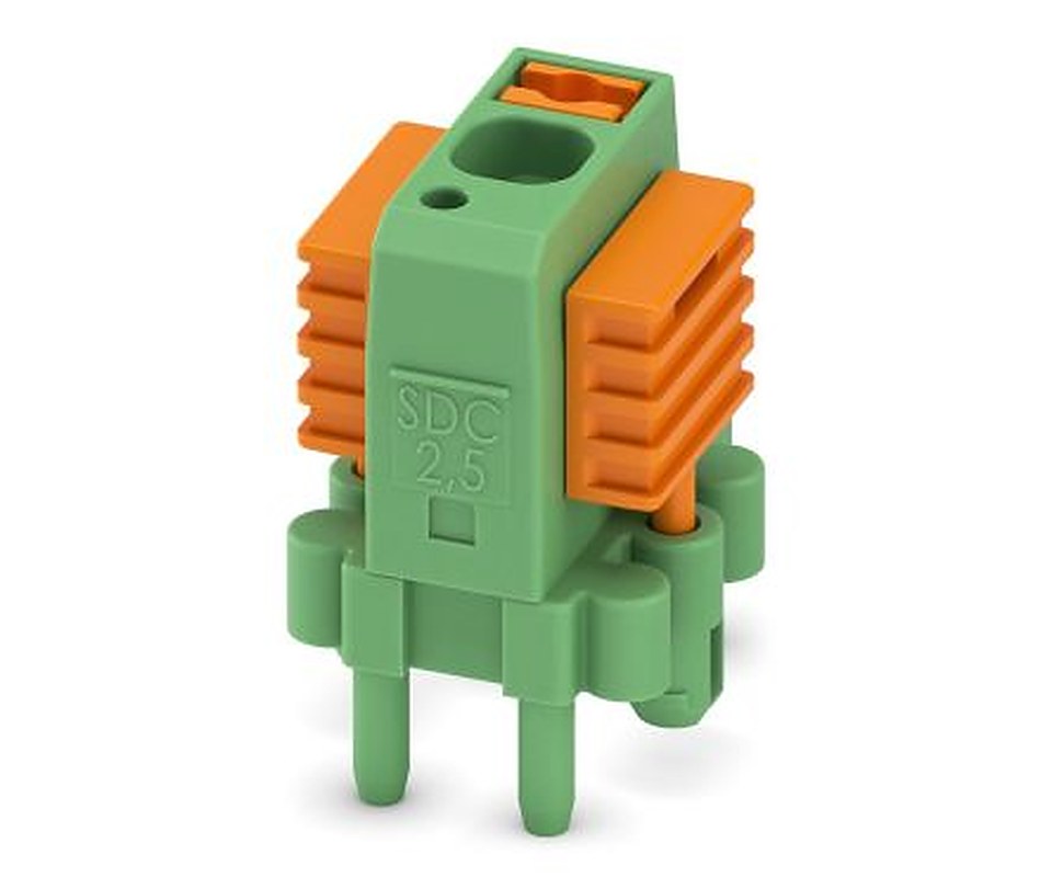 Phoenix Contact SDC 2.5/ 1-PV-5.0-ZB Series Straight PCB Terminal Block, 1 Contact(s), 5 mm Pitch, 1 Row