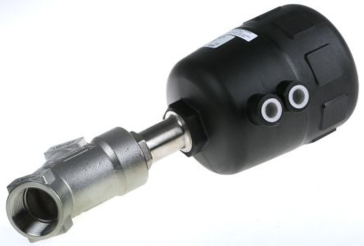 Burkert Angle type Pneumatic Actuated Valve, 16 bar 1 in