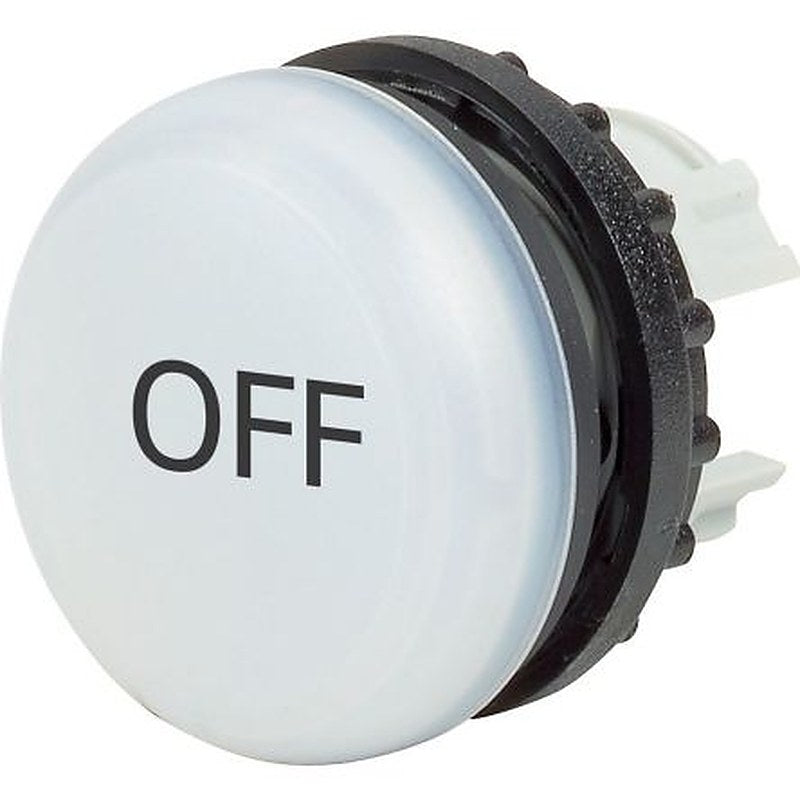Eaton, M22, Panel Mount White LED Indicator, 22.5 mm Cutout, IP69K, IP67, Round