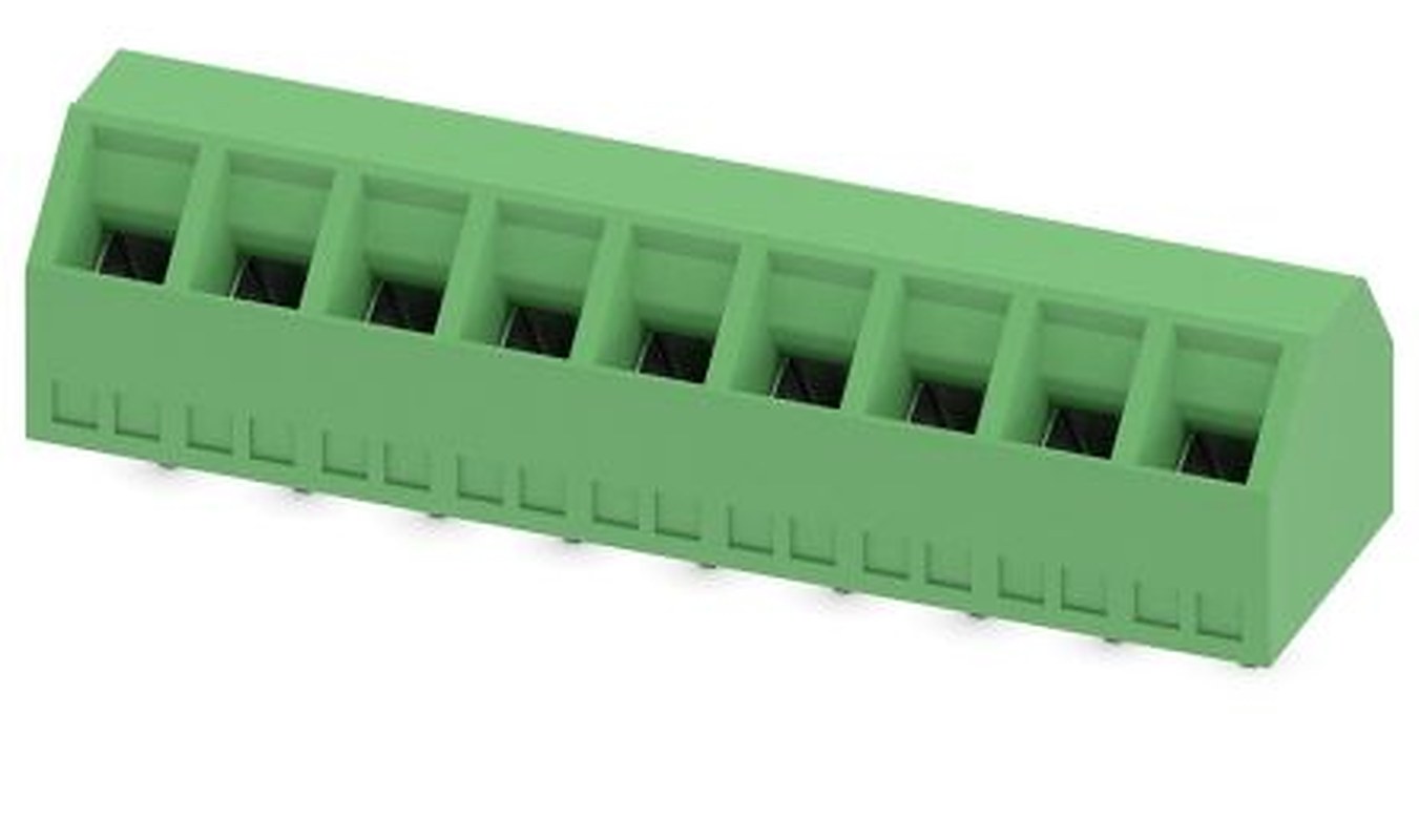 Phoenix Contact SMKDSN 1.5/ 9 Series PCB Terminal Block, 9-Contact, 5 mm Pitch, 1 Row, 1869130