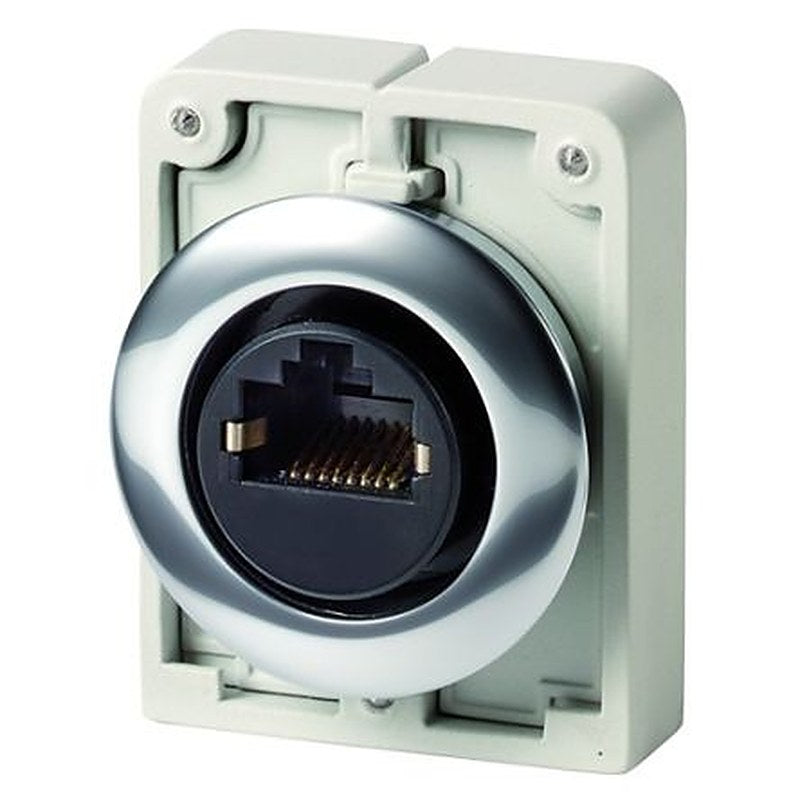 Eaton M30 Series RJ45 Socket Female, Bulkhead, Cat5e Rectangular 1 Port 8 Way