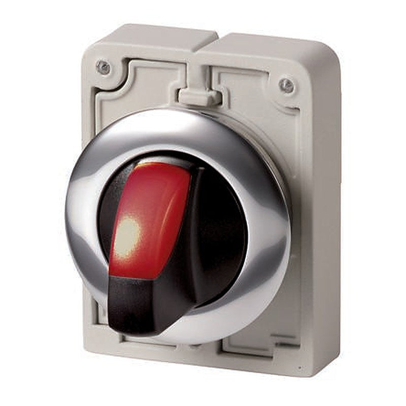 Eaton Toggle Selector Switch - 30 mm Cutout Diameter Illuminated 2 Positions