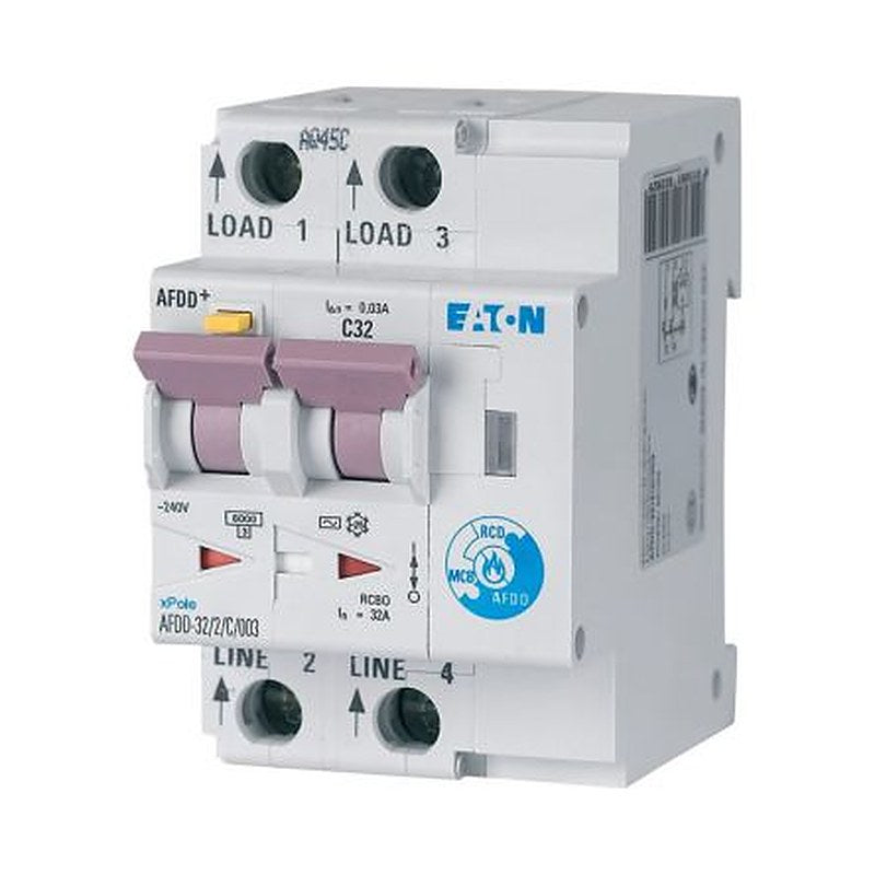 Eaton Electronic Circuit Breaker, 32A Current Rating, 2-Pole, 30 mA Trip Sensitivity, Type B, Eaton Moeller Range, xPole