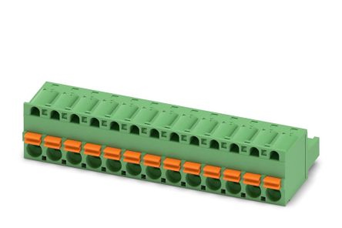Phoenix Contact FKC 2.5/13-ST-5.08 Series Pluggable Terminal Block, 13-Contact, 5.08 mm Pitch, 1 Row, 1873168