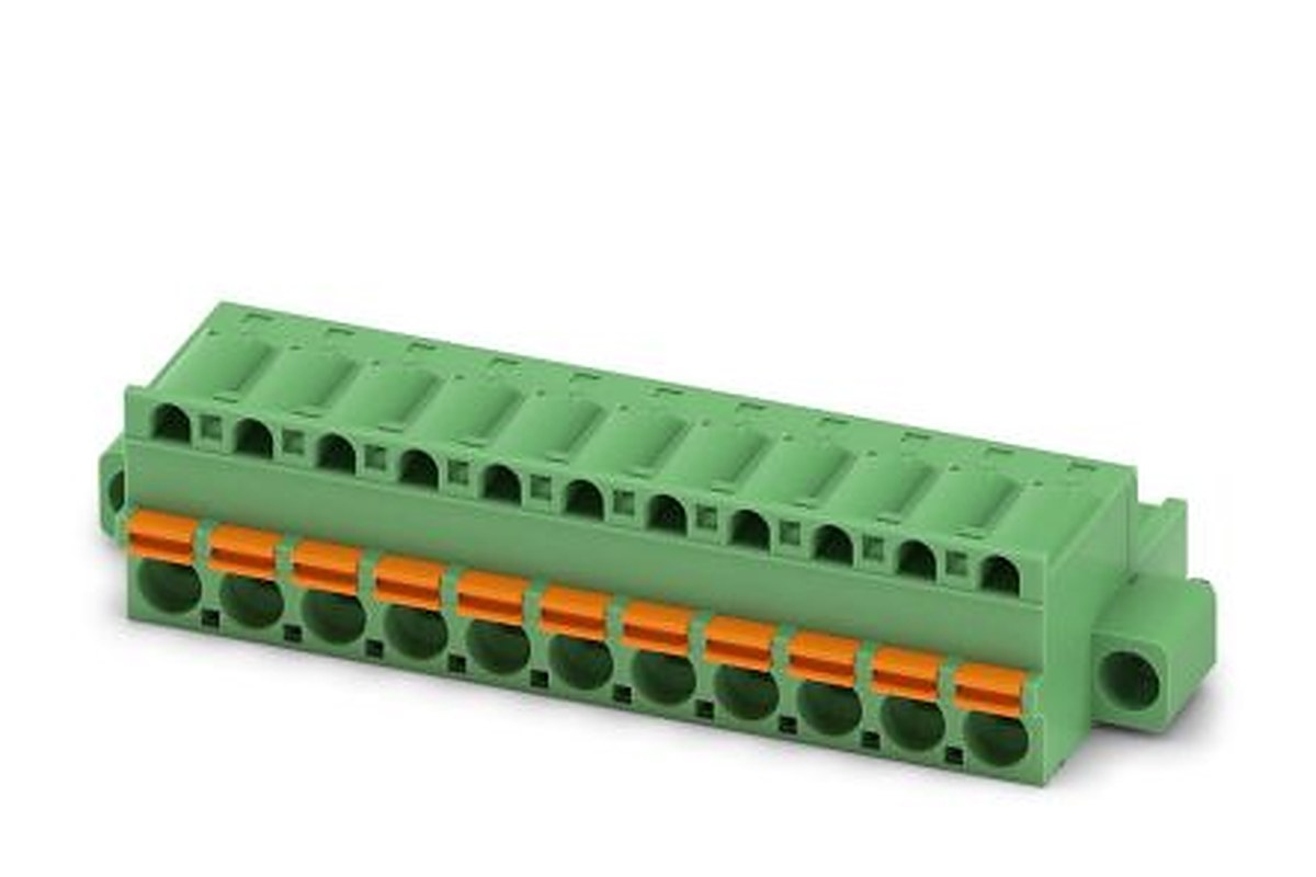 Phoenix Contact FKC 2.5/11-STF-5.08 Series Pluggable Terminal Block, 11-Contact, 5.08 mm Pitch, 1 Row, 1873294
