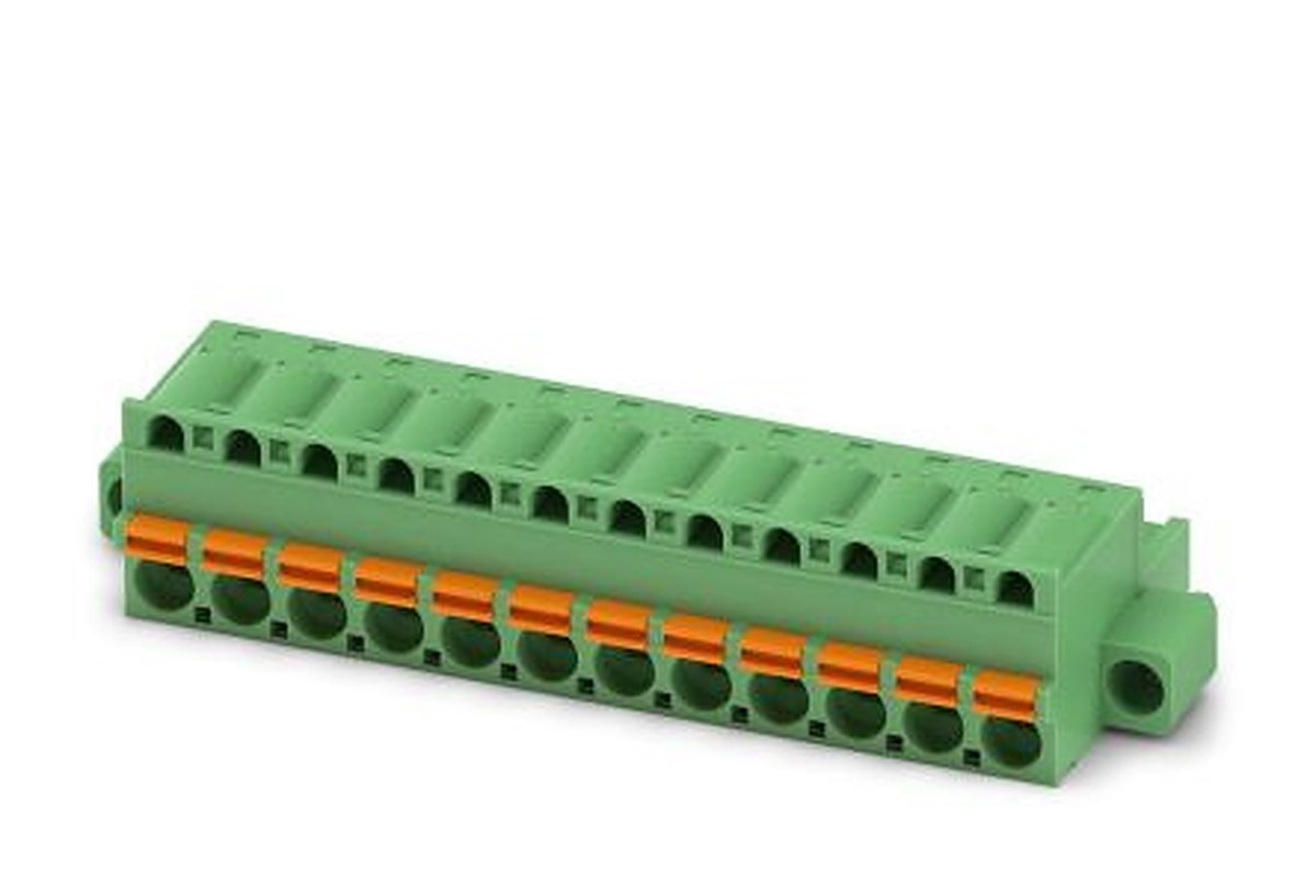 Phoenix Contact FKC 2.5/12-STF-5.08 Series Pluggable Terminal Block, 12-Contact, 5.08 mm Pitch, 1 Row