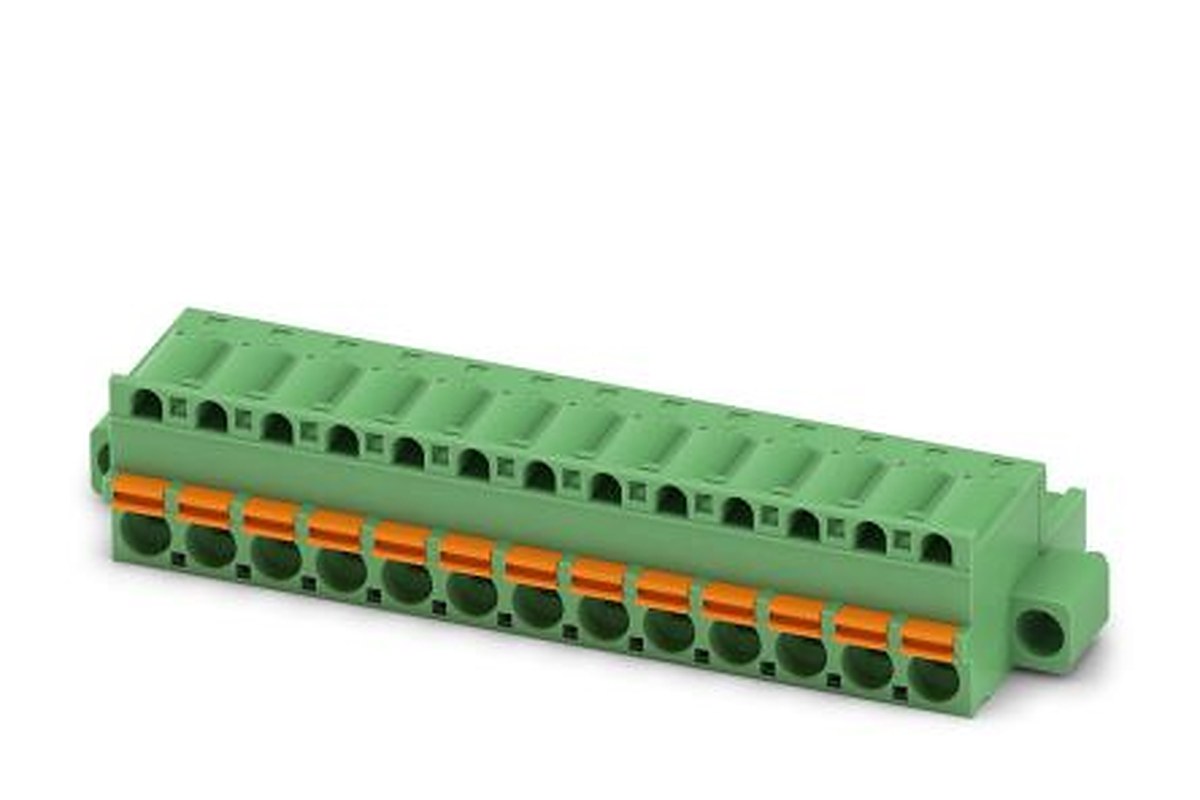 Phoenix Contact FKC 2.5/13-STF-5.08 Series Pluggable Terminal Block, 13-Contact, 5.08 mm Pitch, 1 Row, 1873317