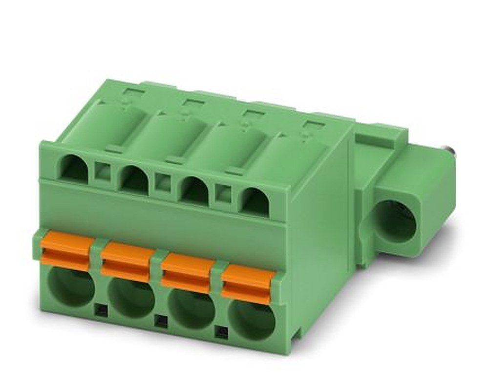 Phoenix Contact FKIC 2.5/4-STF-5.08 Series Pluggable Terminal Block, 4-Contact, 5.08 mm Pitch, 1 Row, 1873524