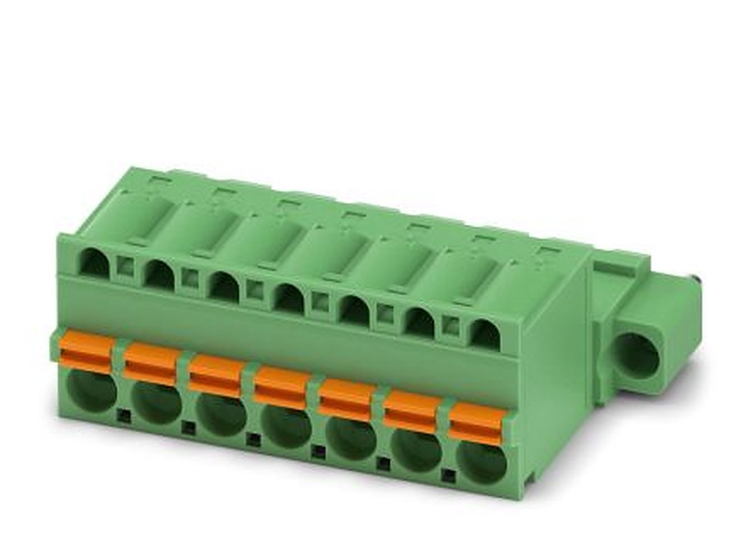 Phoenix Contact FKIC 2.5/7-STF-5.08 Series Pluggable Terminal Block, 7-Contact, 5.08 mm Pitch, 1 Row, 1873553