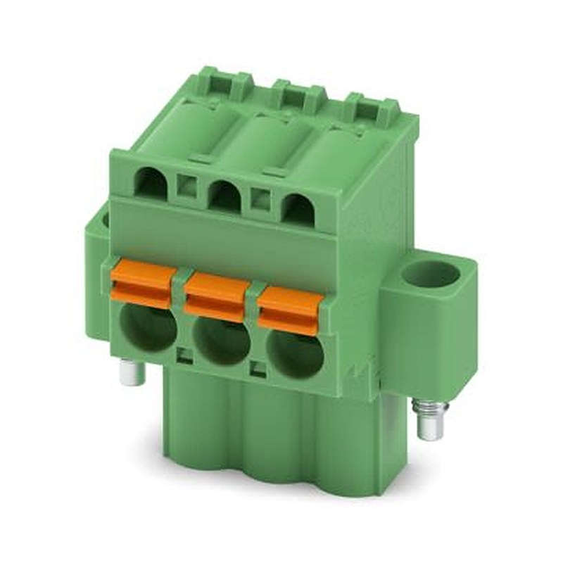 Phoenix Contact FKCVW Series PCB Connector, 3-Contact, 5.08 mm Pitch, Screw, 1 Row Push-in Spring