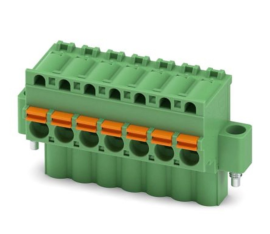 Phoenix Contact FKCVW 2.5/ 7-STF-5.08 Series Pluggable Terminal Block, 7-Contact, 5.08 mm Pitch, 1 Row, 1873854