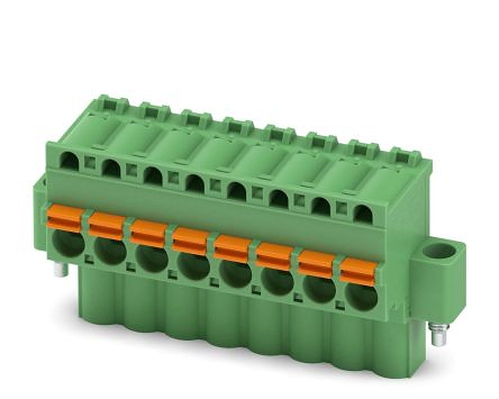 Phoenix Contact FKCVW 2.5/ 8-STF-5.08 Series Pluggable Terminal Block, 8-Contact, 5.08 mm Pitch, 1 Row, 1873867