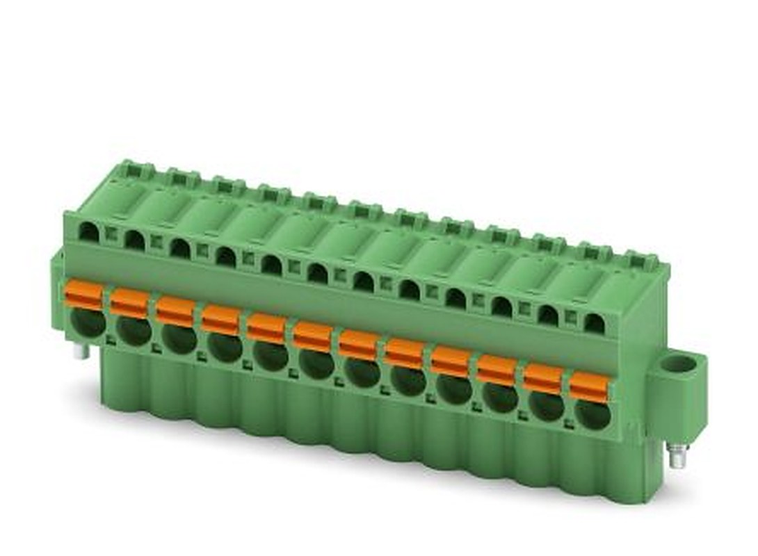Phoenix Contact FKCVW 2.5/12-STF-5.08 Series Pluggable Terminal Block, 12-Contact, 5.08 mm Pitch, 1 Row, 1873906