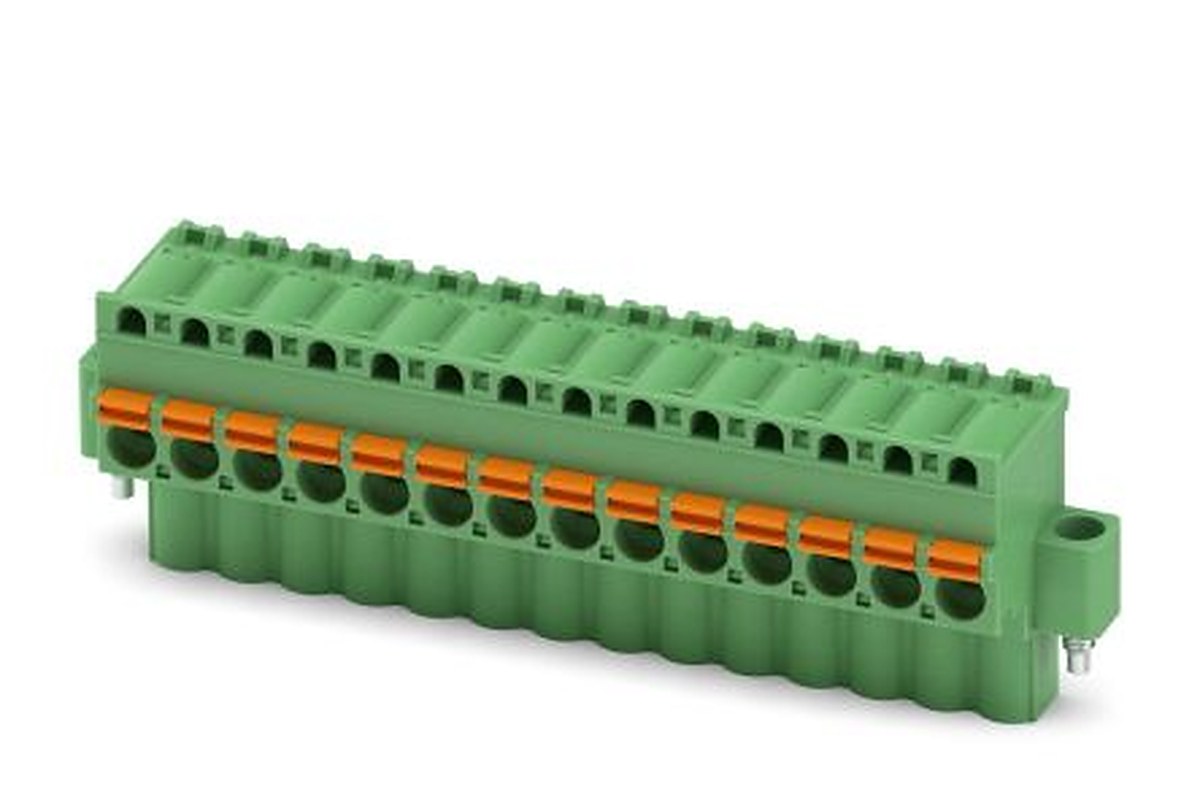 Phoenix Contact FKCVW 2.5/14-STF-5.08 Series Pluggable Terminal Block, 14-Contact, 5.08 mm Pitch, 1 Row, 1873922
