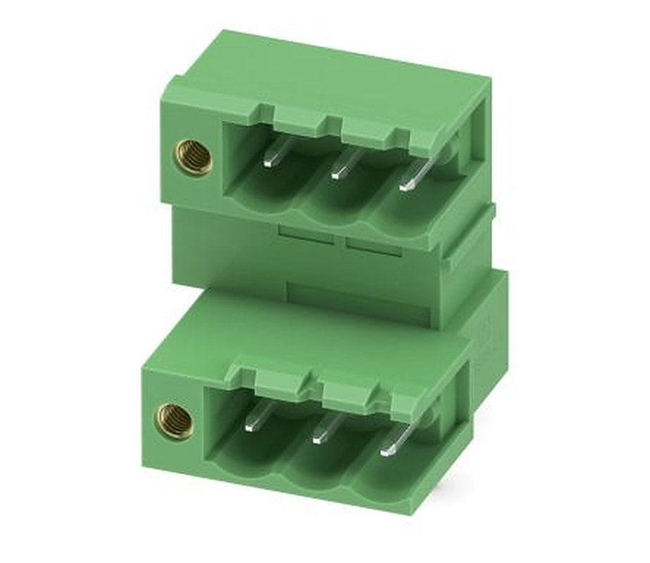 Phoenix Contact MDSTB 2.5/ 3-GFL Series Right Angle Pluggable Terminal Block, 3 Contact(s), 5 mm Pitch, 2 Row