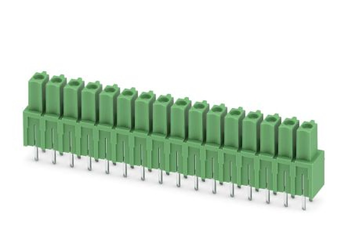 Phoenix Contact IMCV 1.5/16-G-3.81 Series Straight Pluggable Terminal Block, 16 Contact(s), 3.81 mm Pitch, 1 Row