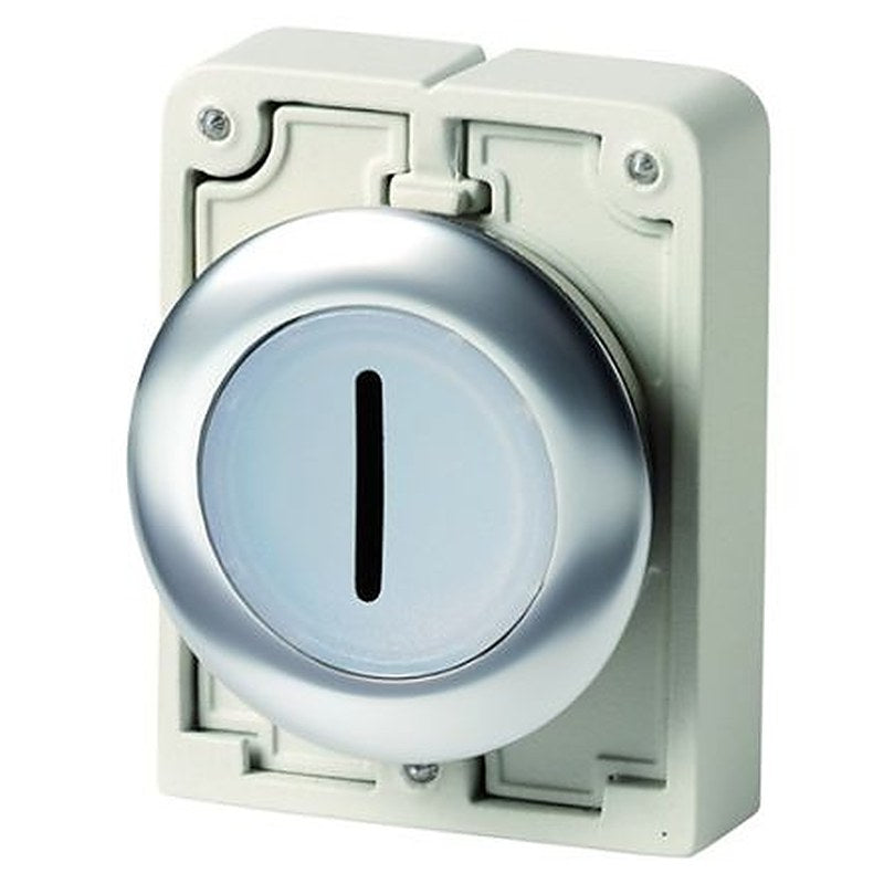 Eaton M30 Series White Push Button Switch, 30.5 mm Cutout, IP66, IP69, IP67