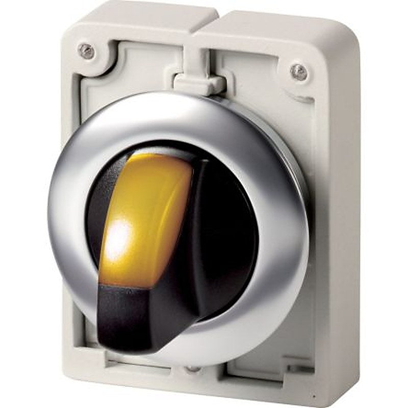 Eaton Toggle Selector Switch - 30 mm Cutout Diameter Illuminated 2 Positions