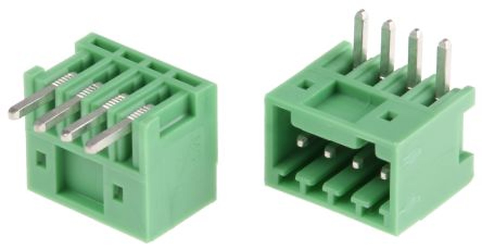 Phoenix Contact COMBICON MC Series Pluggable Terminal Block, 4-Contact, 2.5 mm Pitch, 1 Row, 1881464