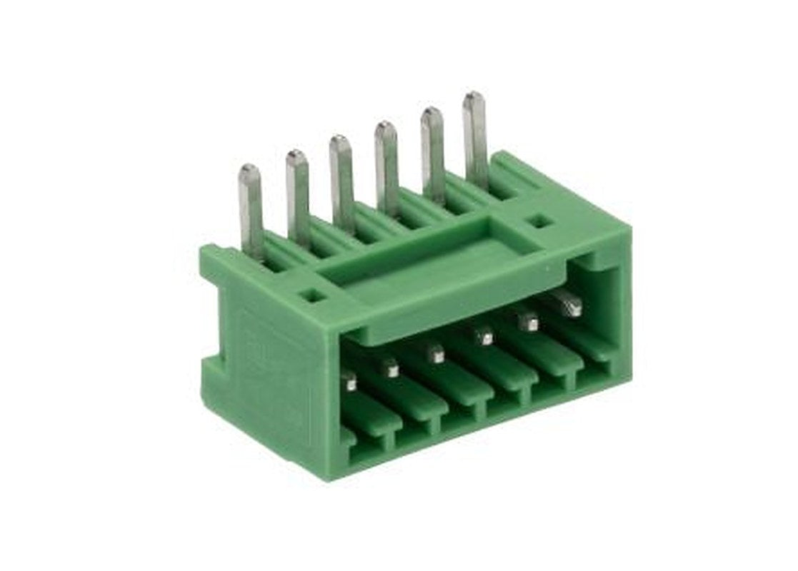 Phoenix Contact MC 0.5/ 6-G-2.5 Series Pluggable Terminal Block, 6-Contact, 2.5 mm Pitch, 1 Row, 1881480