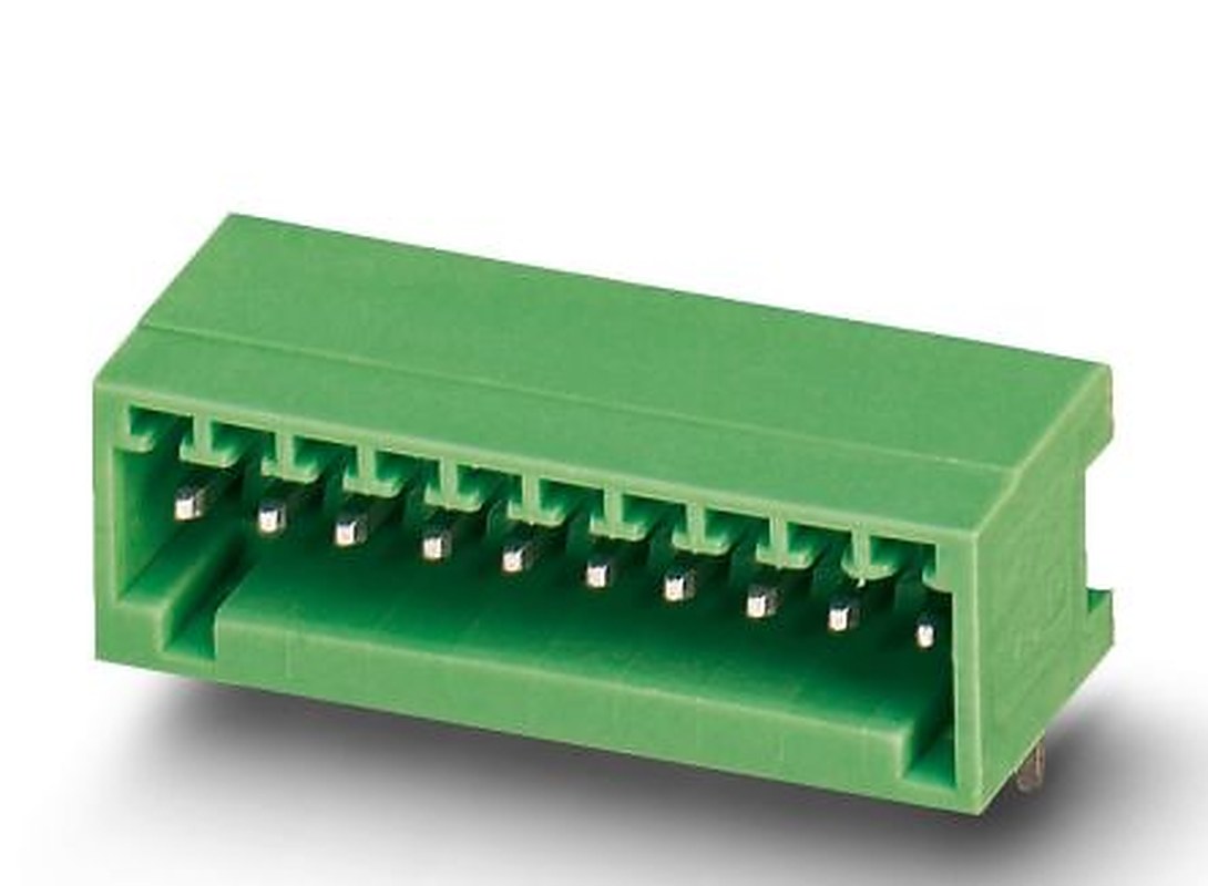 Phoenix Contact MC 0.5/10-G-2.5 Series Pluggable Terminal Block, 10-Contact, 2.5 mm Pitch, 1 Row