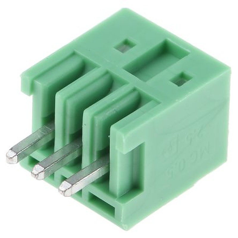 Phoenix Contact MCV 0.5/3-G-2.5 Series Pluggable Terminal Block, 3-Contact, 2.5 mm Pitch, 1 Row, 1881561