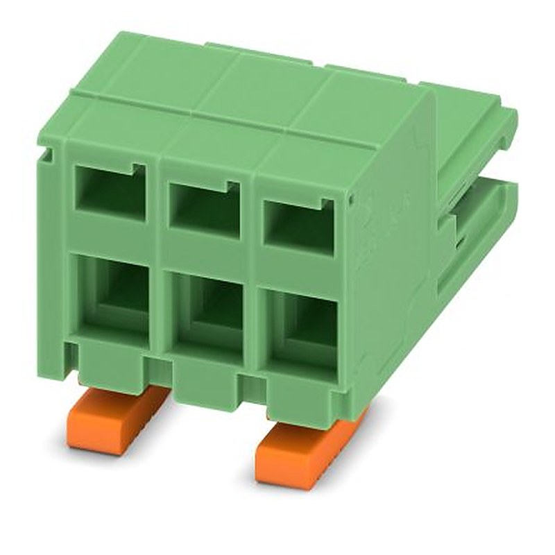 Phoenix Contact ZEC 1.5/3-ST-5.0 C2 R1.3 Series PCB Terminal Block, 3-Contact, 5 mm Pitch, 1 Row, 1883051