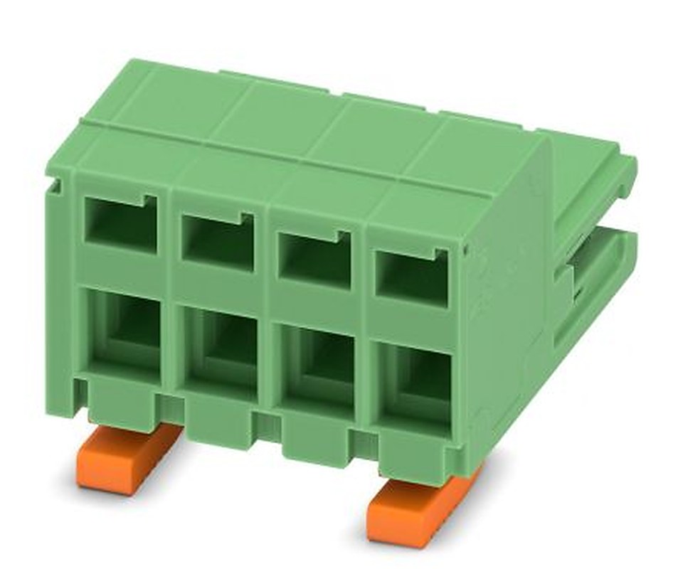 Phoenix Contact ZEC 1.5/4-ST-5.0 C2 R1.4 Series PCB Terminal Block, 4-Contact, 5 mm Pitch, 1 Row, 1883064