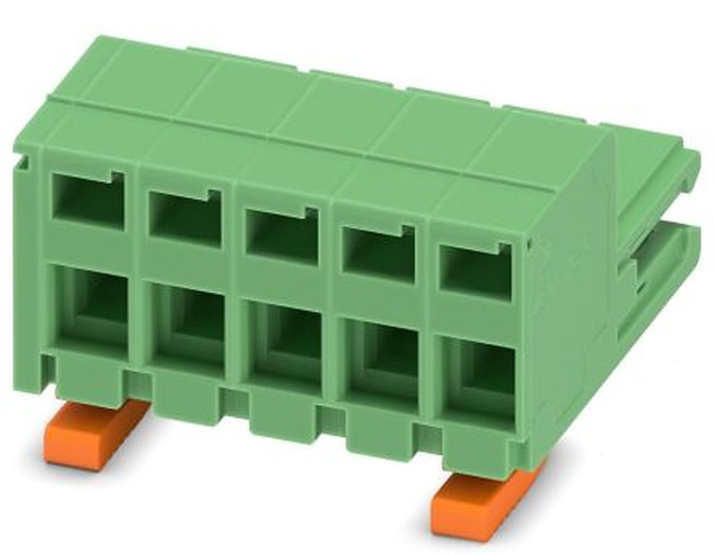 Phoenix Contact ZEC 1.5/5-ST-5.0 C2 R1.5 Series PCB Terminal Block, 5-Contact, 5 mm Pitch, 1 Row, 1883077
