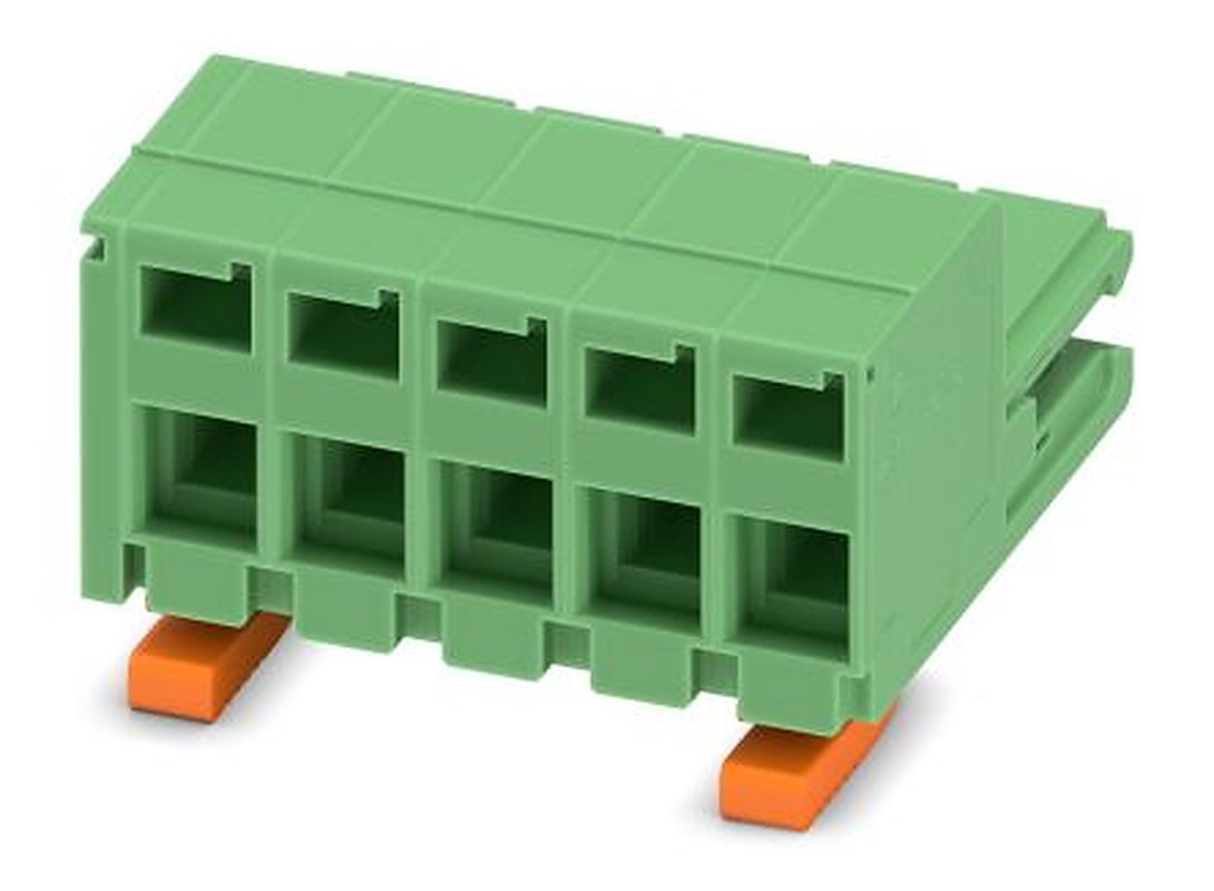 Phoenix Contact ZEC 1.5/6-ST-5.0 C2 R1.6 Series PCB Terminal Block, 6-Contact, 5 mm Pitch, 1 Row, 1883080