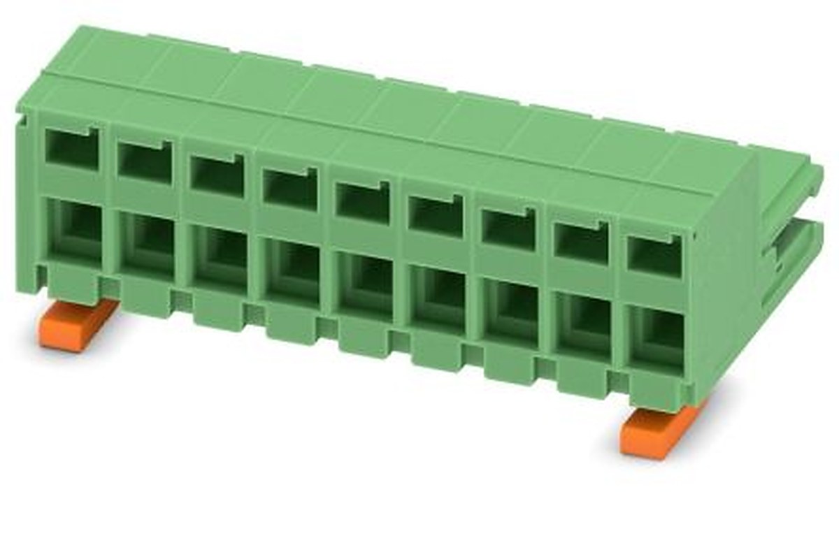 Phoenix Contact ZEC 1.5/9-ST-5.0 C2 R1.9 Series PCB Terminal Block, 9-Contact, 5 mm Pitch, 1 Row, 1883116