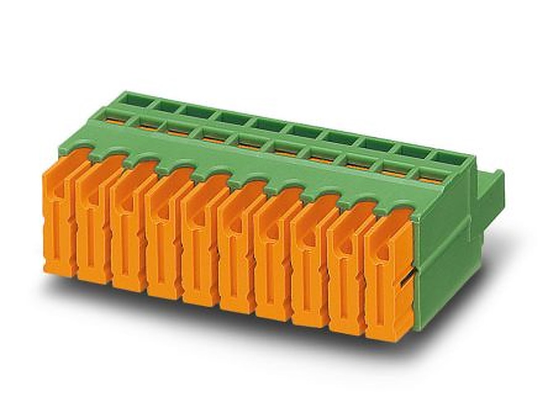 Phoenix Contact QC 1/12-ST-5.08 Series Pluggable Terminal Block, 12-Contact, 5.08 mm Pitch, 1 Row, 1883705