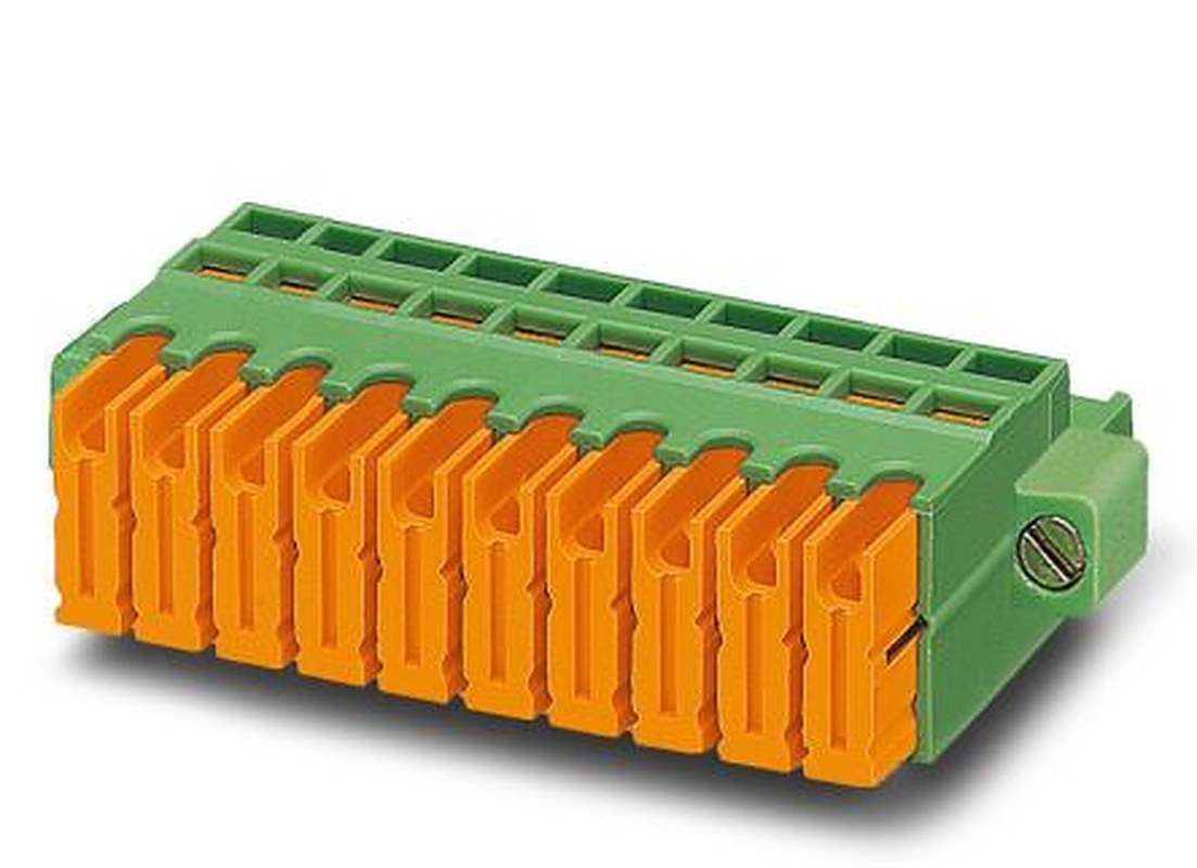 Phoenix Contact 1883899 QC Series DIN Rail Terminal Block Green, 0.5mm², 1 mm², Quick Connect