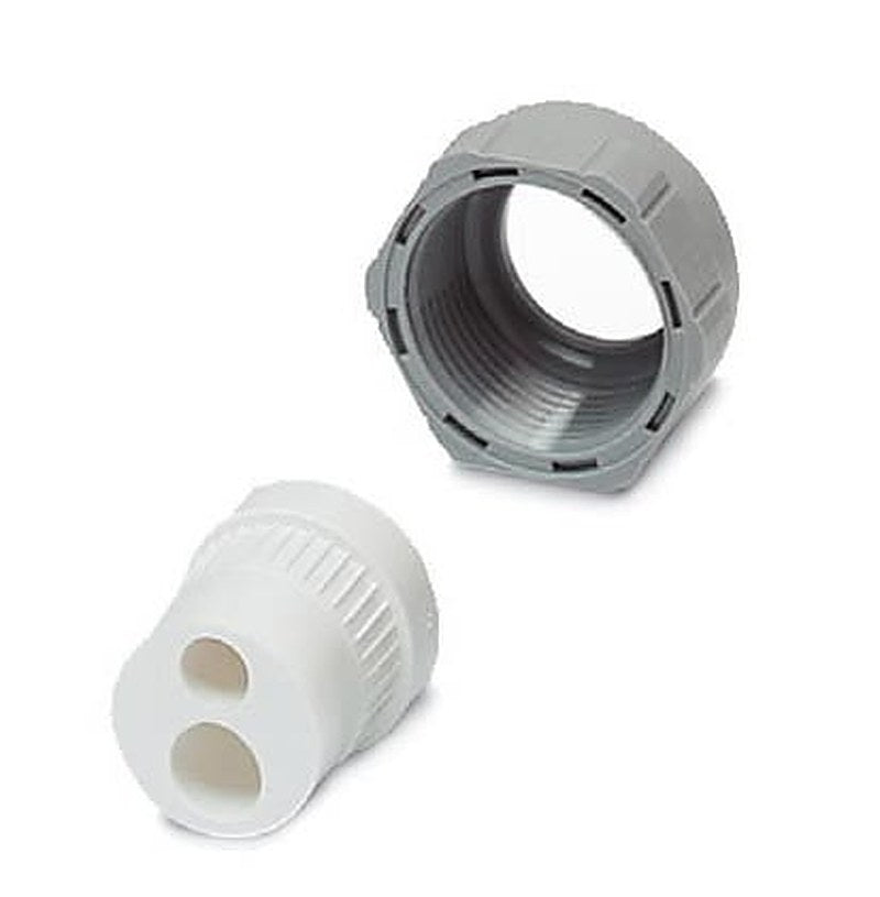 Phoenix Contact VC-K Series Grey Polyvinyl Chloride Cable Gland, PG16 Thread, 2.7 mm min., 3 mm max., IP65