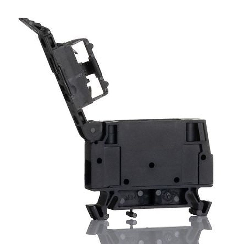 Weidmüller 1886590000 W Series Fused DIN Rail Terminal Black, 0.5mm², 4 mm², 1-Level Fused, Screw